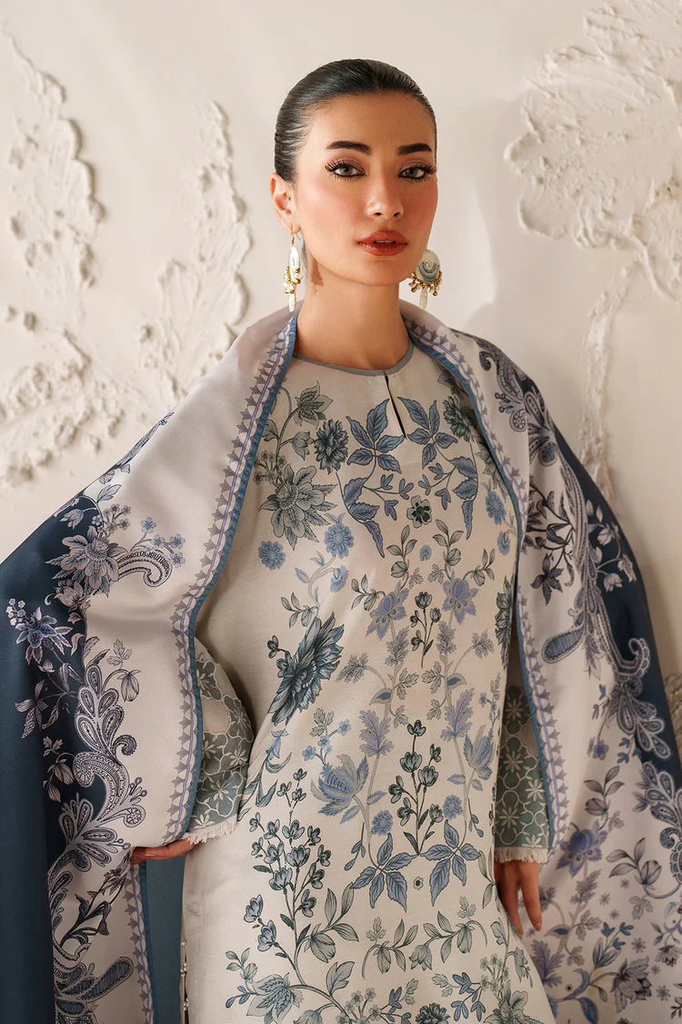 BAROQUE-3PC VISCOSE PRINTED SHIRT WITH VISCOSE PRINTED DUPATTA AND TROUSER-ADR-2633