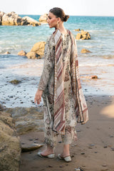 BAROUQE-3PC KARANDI PRINTED SHIRT WITH KARANDI PRINTED DUPATTA AND TROUSER-ADR-2571