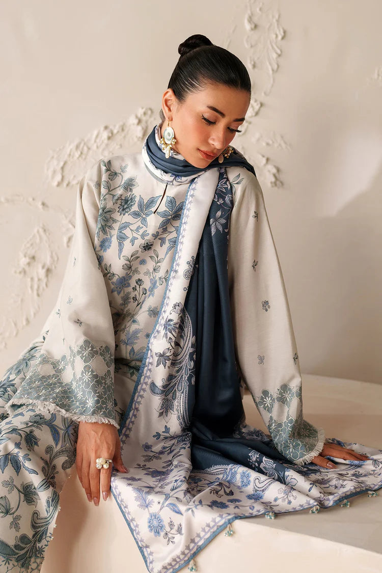 BAROQUE-3PC VISCOSE PRINTED SHIRT WITH VISCOSE PRINTED DUPATTA AND TROUSER-ADR-2633