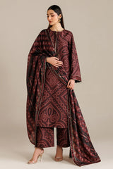 JAZMIN-3PC LAWN DIGITAL PRINTED SHIRT WITH SILK PRINTED DUPATTA AND PRINTED TROUSER-ADR-002