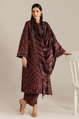 JAZMIN-3PC LAWN DIGITAL PRINTED SHIRT WITH SILK PRINTED DUPATTA AND PRINTED TROUSER-ADR-002