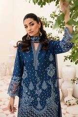AFROZE-3PC LAWN EMBROIDERED SHIRT WITH CHIFFON EMBROIDERED DUPATTA AND TROUSER-ADR-3596