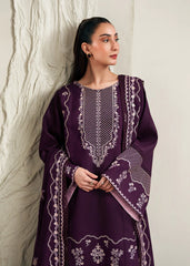 ETHNC-3PC LAWN EMBROIDERED SHIRT WITH LAWN EMBROIDERED DUPATTA AND TROUSER-ADR-4871