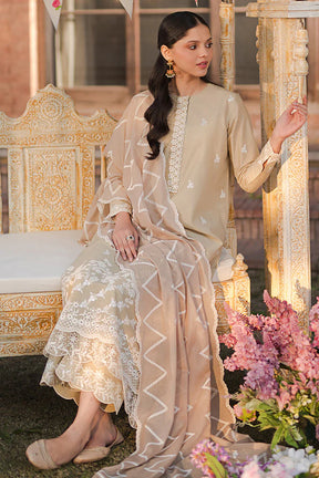 CROSS STITCH- 3PC LAWN EMBROIDERED SHIRT WITH ORGANZA EMBROIDERED DUPATTA AND TROUSER-ADR-2819