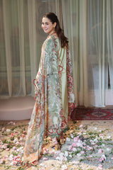 JADE - 3PC LAWN EMBROIDERED SHIRT WITH CHIFFON PRINTED DUPATTA AND TROUSER -ADR-3792