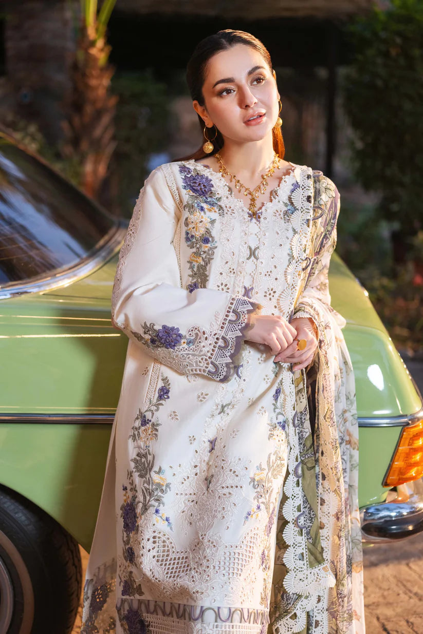 JADE - 3PC LAWN EMBROIDERED SHIRT WITH CHIFFON PRINTED DUPATTA AND TROUSER-ADR-3821