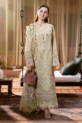 JADE - 3PC LAWN EMBROIDERED SHIRT WITH CHIFFON PRINTED DUPATTA AND TROUSER-ADR-3816