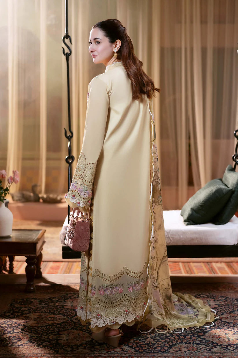 JADE - 3PC LAWN EMBROIDERED SHIRT WITH CHIFFON PRINTED DUPATTA AND TROUSER-ADR-3816