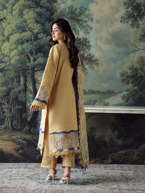 JADE - 3PC LAWN HEAVY EMBROIDERED SHIRT WITH CHIFFON EMBROIERED DUPATTA AND TROUSER-ADR-3802