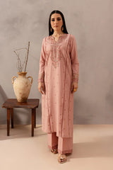 BATIK-2PIECE DHANAK EMBROIDERED SHIRT WITH DHANAK EMB TROUSER-ADR-15017