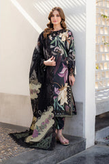 BAROQUE-3PC KHADDAR PRINTED EMB SHIRT WITH KHADDAR PRINTED EMB DUPATTA AND PRINTED TROUSER-ADR-2624