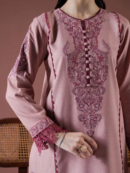 ASIM JOFA-3PC DHANAK EMBROIDERED SHIRT WITH DHANAK EMBROIDERED SHAWL & TROUSER-ADR-4186