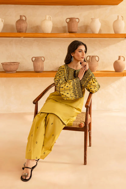 BATIK-2PC SEQUIN LAWN EMBROIDERED SHIRT WITH SEQUIN LAWN EMBROIDERED TROUSER-ADR-3480