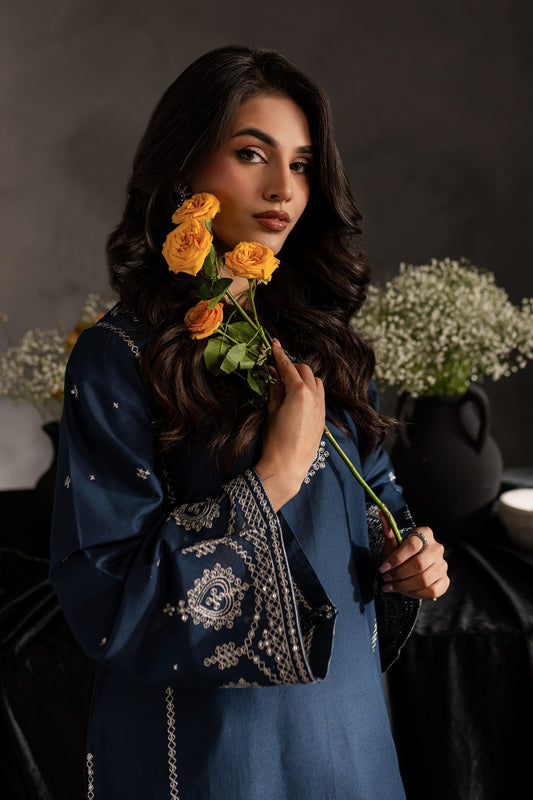BATIK-2PC SEQUIN LAWN EMBROIDERED SHIRT WITH SEQUIN LAWN EMBROIDERED TROUSER-ADR-3469