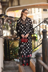 MARIA.B-3PC LAWN PRINTED EMB SHIRT WITH SILK PRINTED DUPATTA AND PRINTED TROUSER-ADR-072