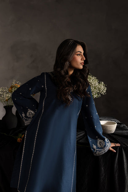 BATIK-2PC SEQUIN LAWN EMBROIDERED SHIRT WITH SEQUIN LAWN EMBROIDERED TROUSER-ADR-3469