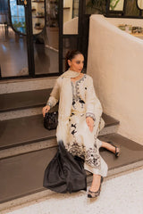 MIRANA-3PC DHANAK EMBROIDERED SHIRT WITH BAMBER TYE&DYE CHIFFON DUPATTA AND TROUSER-ADR-4249