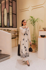 MIRANA-3PC DHANAK EMBROIDERED SHIRT WITH BAMBER TYE&DYE CHIFFON DUPATTA AND TROUSER-ADR-4249