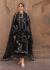 CRIMSON-3PC DHANAK EMBROIDERED SHIRT WITH WOOL PRINTED EMB SHAWL AND TROUSER-ADR-5148