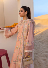 CRIMSON-3PC LAWN CHIKAANKARI EMBROIDERED SHIRT WITH CHIFOON PRINTED EMB DUPATTA AND EMB TROUSER-ADR-4705