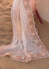 CRIMSON-3PC LAWN CHIKAANKARI EMBROIDERED SHIRT WITH CHIFOON PRINTED EMB DUPATTA AND EMB TROUSER-ADR-4705