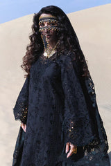 NUREH-3PC LAWN HEAVY EMBROIDERED SHIRT WITH CHIFFON PRINTED EMBR DUPATTA AND TROUSER-ADR-4786