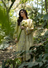 ELAF-3PC LAWN EMBROIDERED SHIRT WITH SILK PRINTED EMB DUPATTA AND TROUSER-ADR-4912