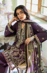 JAZMIN-3PC LAWN EMBROIDERED SHIRT WITH CHIFFON PRINTED DUPATTA AND TROUSER-ADR-4631