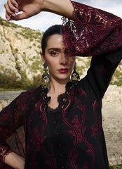 IMAGE-3PC LAWN EMBROIDERED SHIRT WITH CHIFFON PRINTED DUPATTA AND TROUSER-ADR-4543
