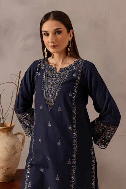 BATIK-2PC SEQUIN LAWN EMBROIDERED SHIRT WITH SEQUIN LAWN EMBROIDERED TROUSER-ADR-3475