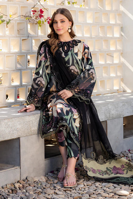 BAROQUE-3PC KHADDAR PRINTED EMB SHIRT WITH KHADDAR PRINTED EMB DUPATTA AND PRINTED TROUSER-ADR-2624