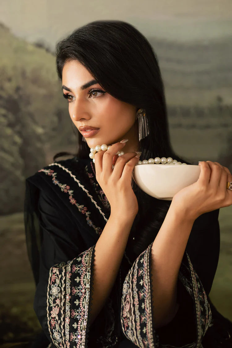 BATIK-3PC DHANAK EMBROIDERED SHIRT WITH CHIFFON EMBROIDERED DUPATTA AND TROUSER-ADR-4274