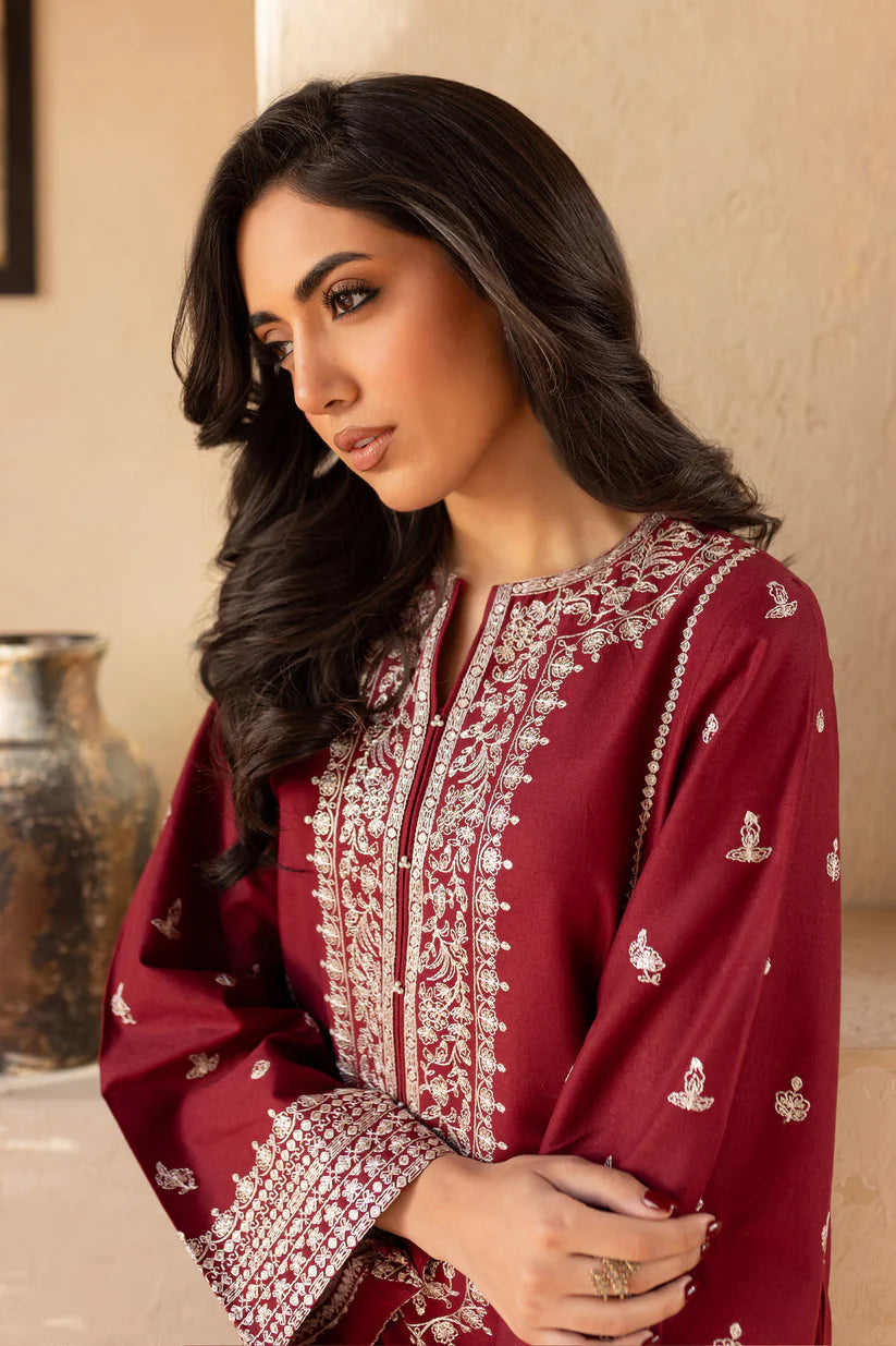 BATIK-2PC SEQUIN LAWN EMBROIDERED SHIRT WITH SEQUIN LAWN EMBROIDERED TROUSER-ADR-3473