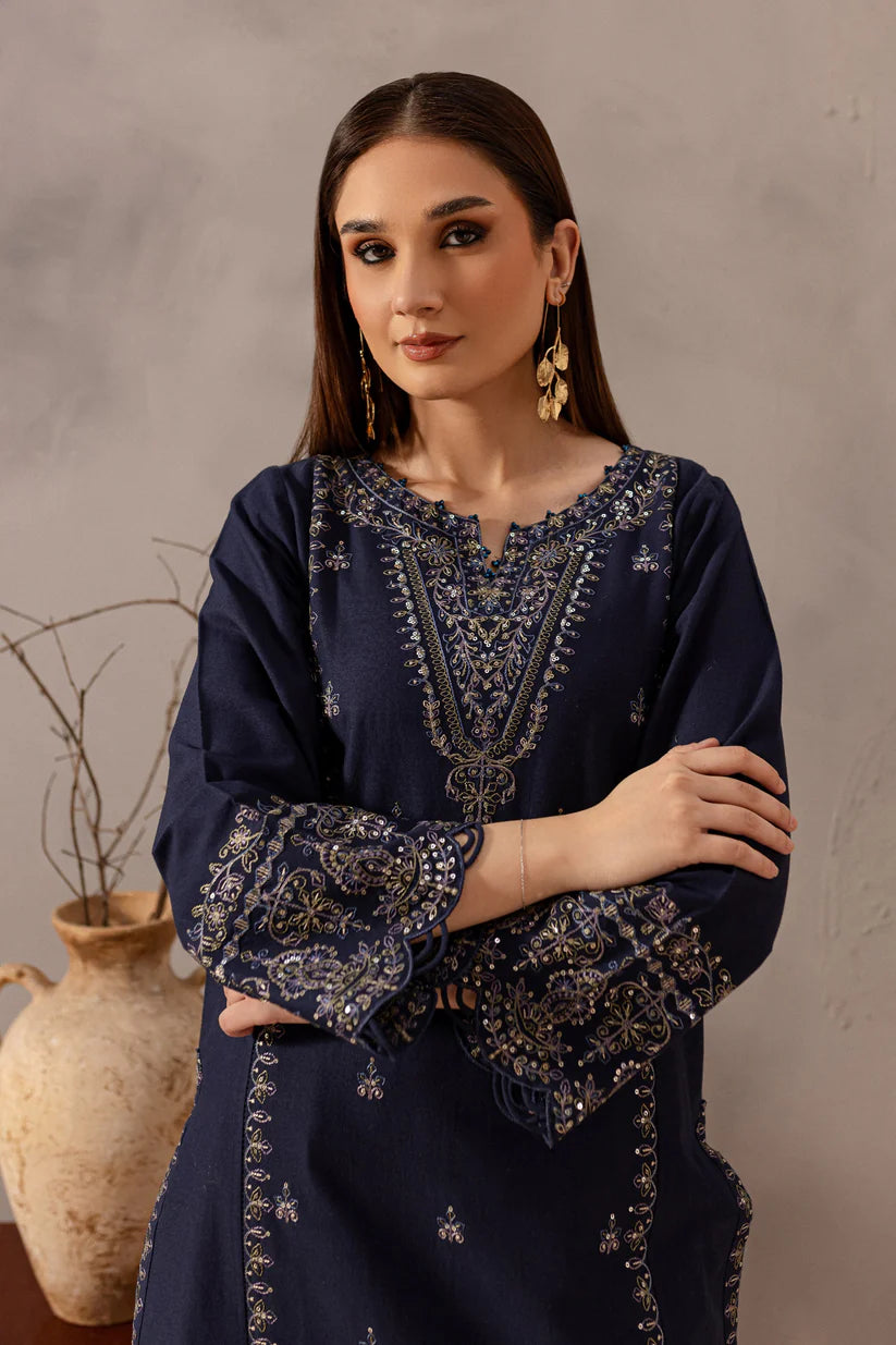 BATIK-2PC SEQUIN LAWN EMBROIDERED SHIRT WITH SEQUIN LAWN EMBROIDERED TROUSER-ADR-3475