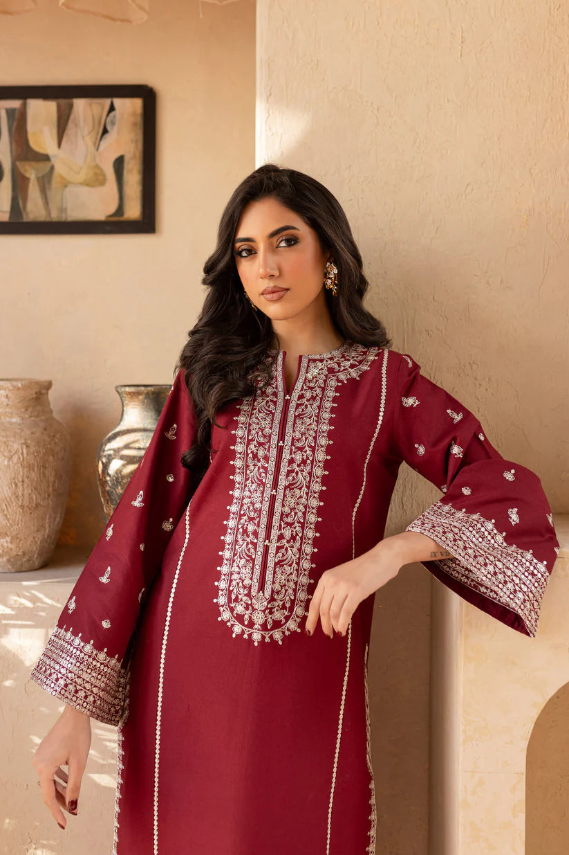 BATIK-2PC SEQUIN LAWN EMBROIDERED SHIRT WITH SEQUIN LAWN EMBROIDERED TROUSER-ADR-3473