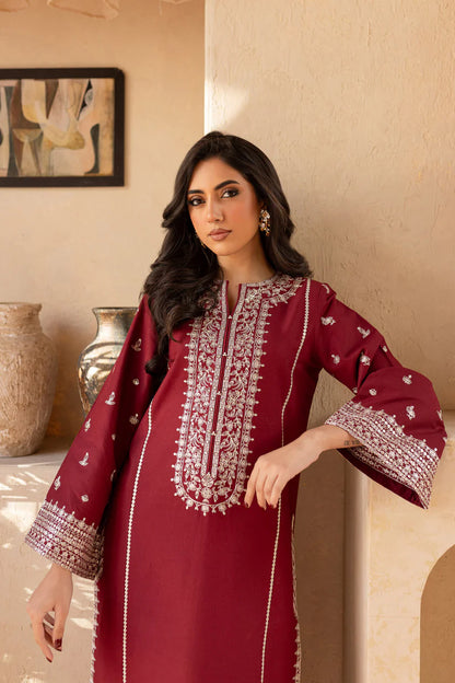 BATIK-2PC SEQUIN LAWN EMBROIDERED SHIRT WITH SEQUIN LAWN EMBROIDERED TROUSER-ADR-3473