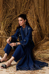 MARIA.B-3PC LAWN EMBROIDERED SHIRT WITH LAWN EMBROIDERED DUPATTA AND TROUSER-ADR-4715