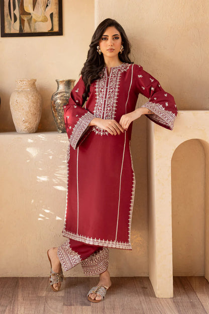 BATIK-2PC SEQUIN LAWN EMBROIDERED SHIRT WITH SEQUIN LAWN EMBROIDERED TROUSER-ADR-3473