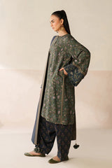 BAROQUE-3PC VISCOSE PRINTED SHIRT WITH VISCOSE PRINTED DUPATTA AND TROUSER-ADR-2632