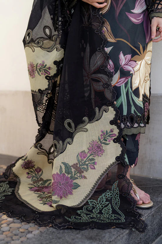BAROQUE-3PC KHADDAR PRINTED EMB SHIRT WITH KHADDAR PRINTED EMB DUPATTA AND PRINTED TROUSER-ADR-2624