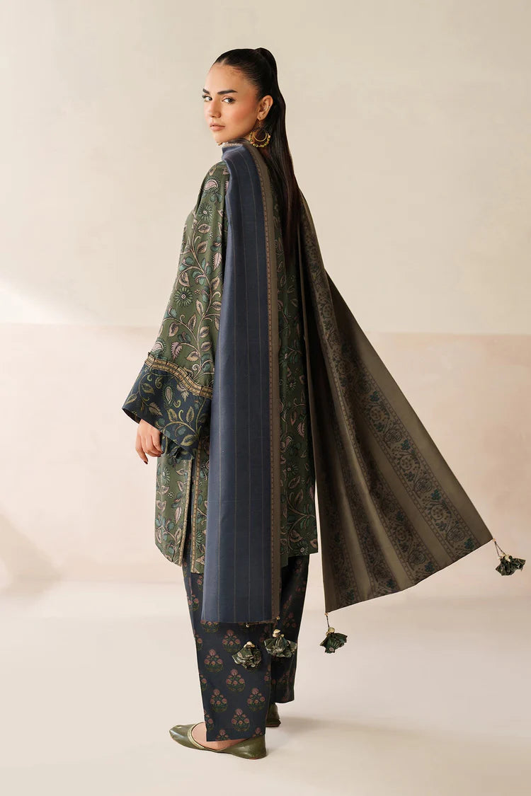 BAROQUE-3PC VISCOSE PRINTED SHIRT WITH VISCOSE PRINTED DUPATTA AND TROUSER-ADR-2632