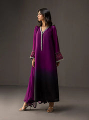 ZAINAB CHOTANI-3PC SHAMOZ SILK PRINT EMBROIDERED SHIRT WITH SOFT SILK PRINT DUPATTA & SILK TROUSER-ADR-1716