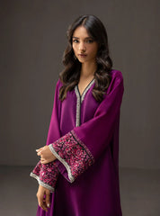 ZAINAB CHOTANI-3PC SHAMOZ SILK PRINT EMBROIDERED SHIRT WITH SOFT SILK PRINT DUPATTA & SILK TROUSER-ADR-1716