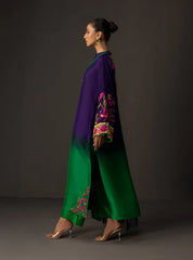 ZAINAB CHOTTANI-3PC SHAMOZE SILK PRINTED EMB SHIRT WITH SOFT SILK PRINTED DUPATTA & TROUSER-ADR-1727