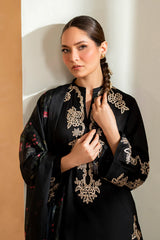 IZNIK- 3PC LAWN EMBROIDERED SHIRT WITH CHIFFON PRINTED DUPATTA AND EMB TROUSER-ADR-4513