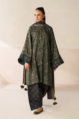 BAROQUE-3PC VISCOSE PRINTED SHIRT WITH VISCOSE PRINTED DUPATTA AND TROUSER-ADR-2632