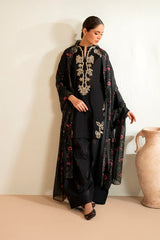 IZNIK- 3PC LAWN EMBROIDERED SHIRT WITH CHIFFON PRINTED DUPATTA AND EMB TROUSER-ADR-4513