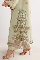 IZNIK-3PC DHANAK EMBROIDERED SHIRT WITH WOOL TYE&DYE PRINTED EMB SHAWL AND TROUSER-ADR-5079