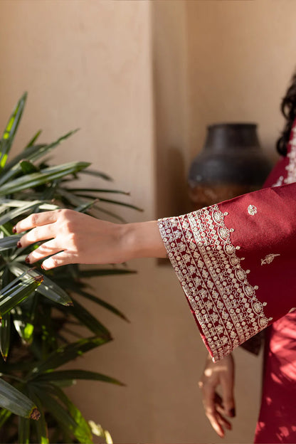 BATIK-2PC SEQUIN LAWN EMBROIDERED SHIRT WITH SEQUIN LAWN EMBROIDERED TROUSER-ADR-3473