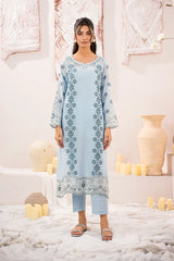 IZNIK - 3PC LAWN BORER EMBROIDERED SHIRT WITH MONARK PRINTED DUPATTA AND TROUSER-ADR-3739